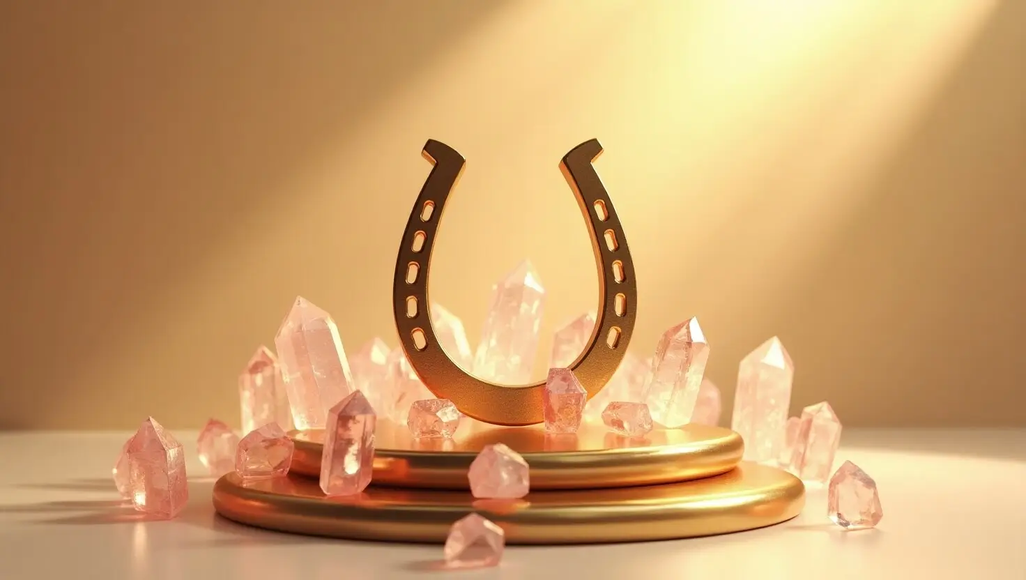 Imagem de ferradura com ouro e dinheiro